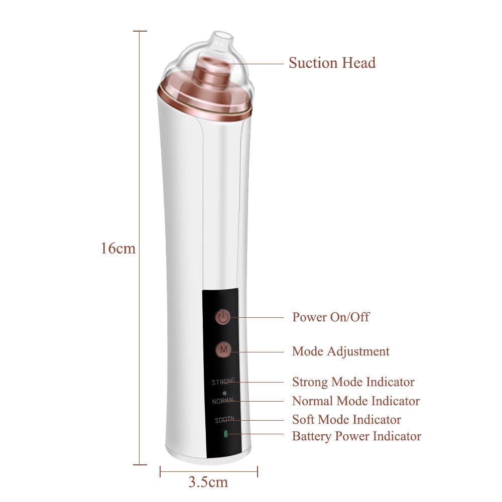 Slim Blackhead Rechargeable Suction Device Kit Pore Cleaner
