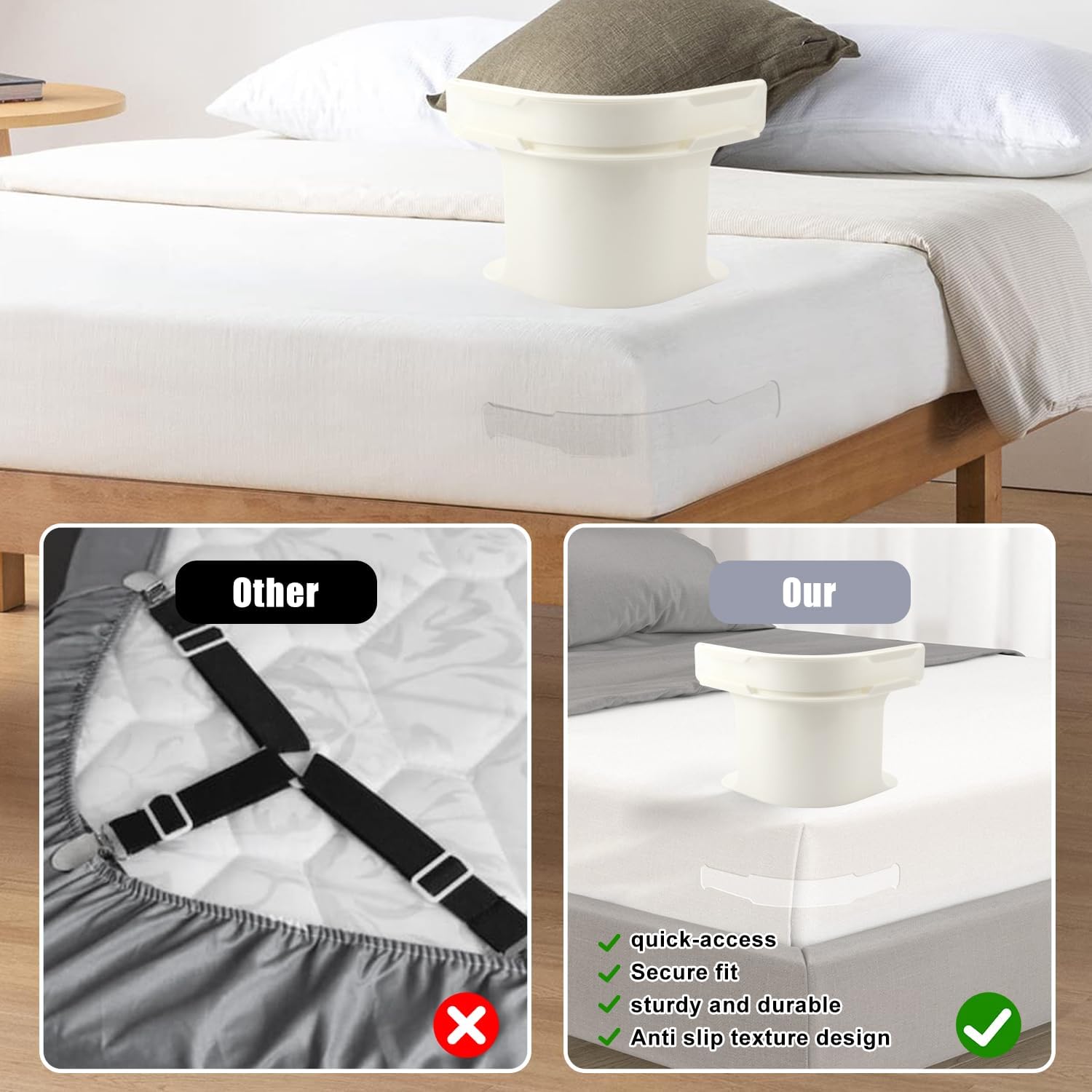 Bed Sheet Lock ( 4pcs Set )