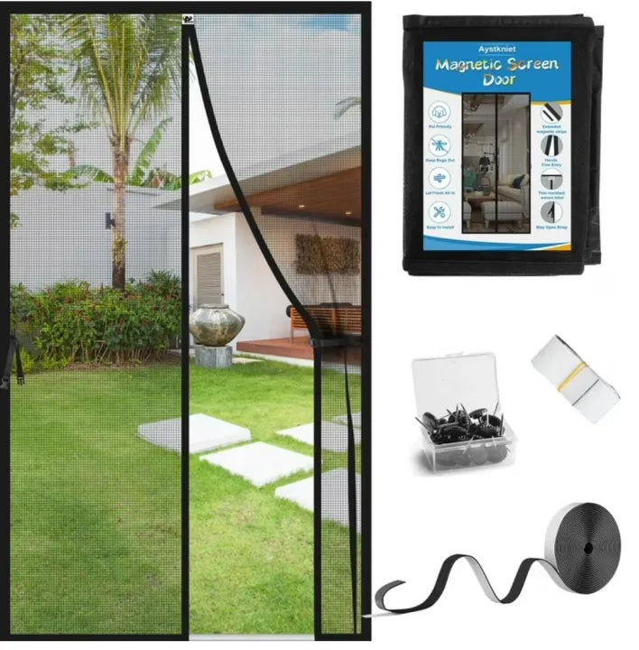 Curtain Anti Mosquito Net Magic Mesh Magnetic Screen Door Mesh Magnetic