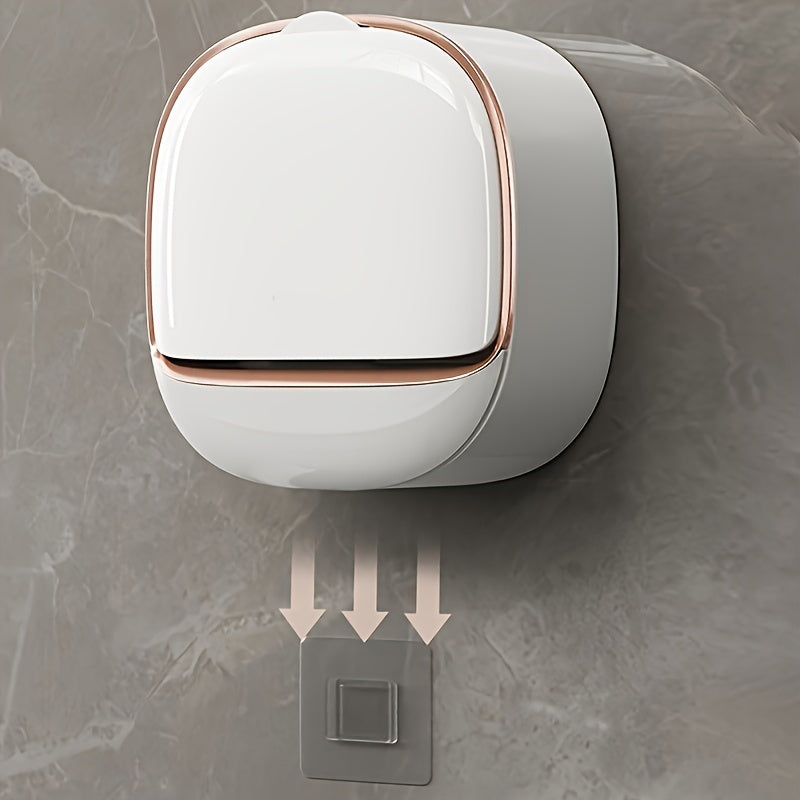 LUXURY SOAP HOLDER WITH DRAIN TRAY , WATERPROOF SOAP DISH HOLDER , KEEP SOAP BARS DRY